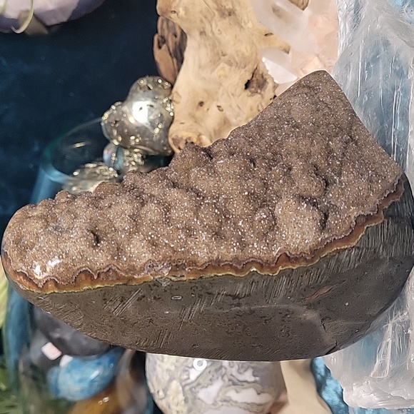 Amethyst Sugary & Botryoidal Brown Cutbase | From Brazil | 1.9lbs - Picture 5 of 12